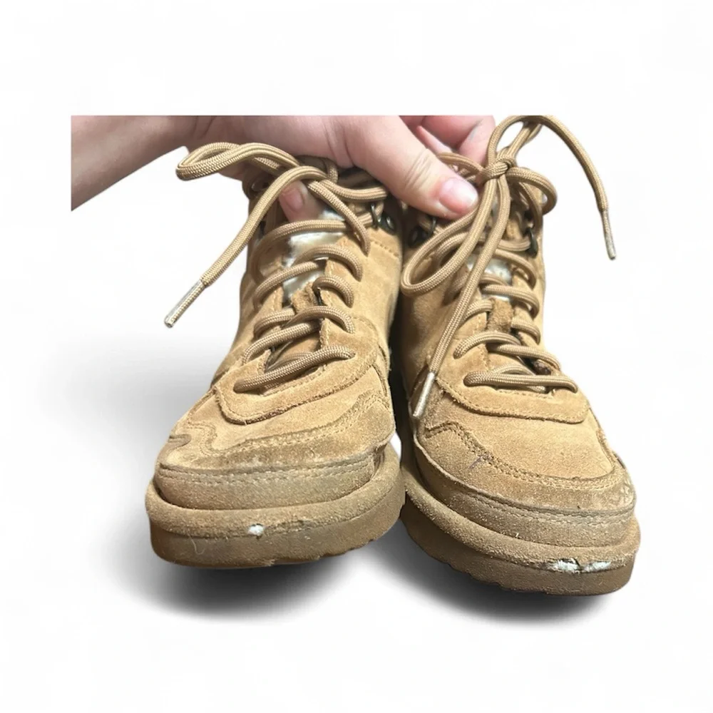 UGG Kids Brown Lace-Up Boots